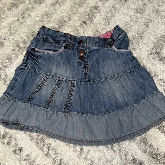 3T girls, summer MEXX Denim Skirt denim Romper, paw, patrol shirt, ROXY shorts - Picture 11 of 16
